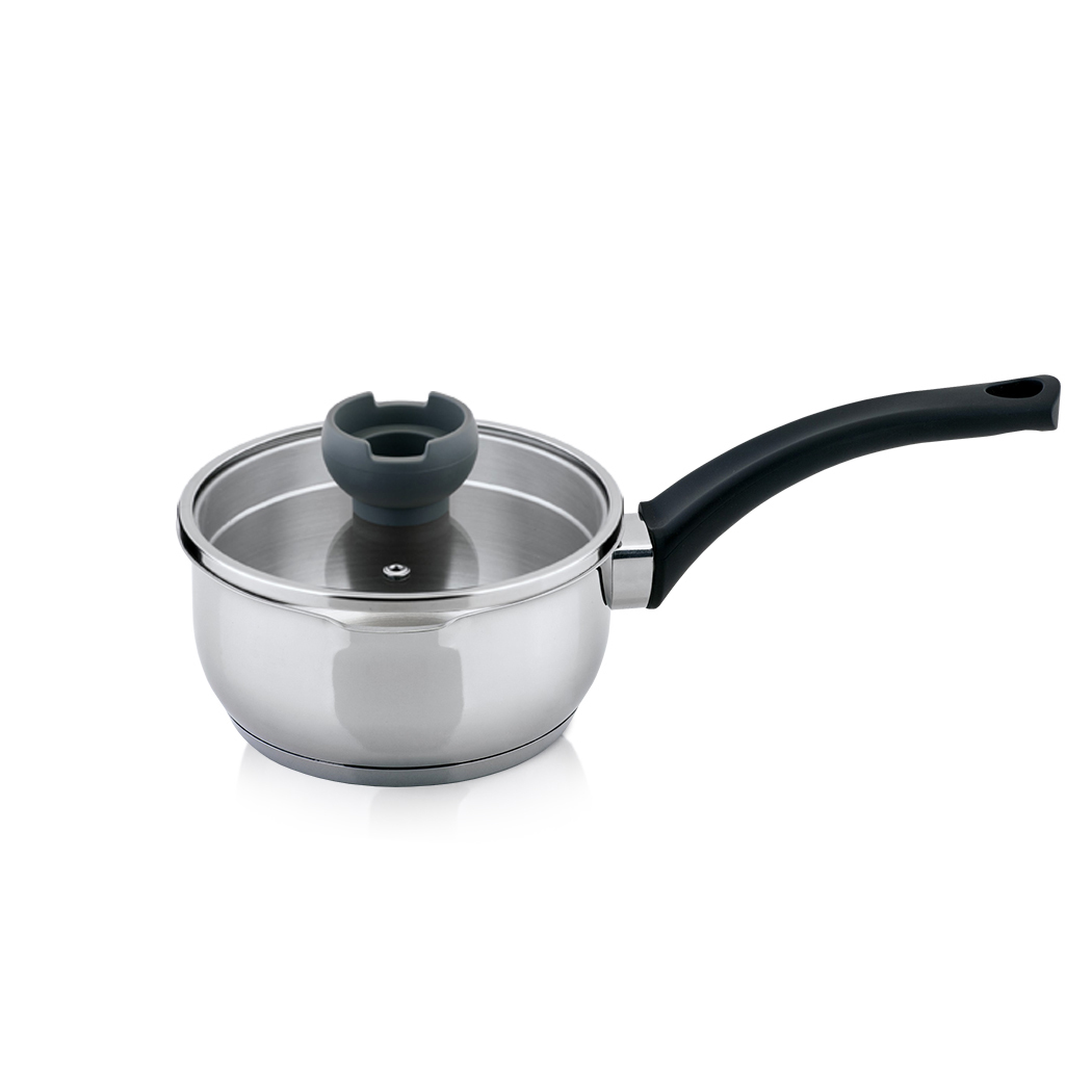 Aron 16cm Stainless Steel Saucepan w/ Strainer Lid