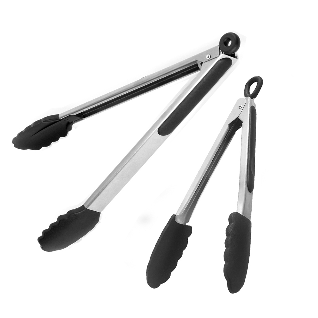 GERA Kitchen Tongs Stainless Steel/Silicone 23cm 30cm