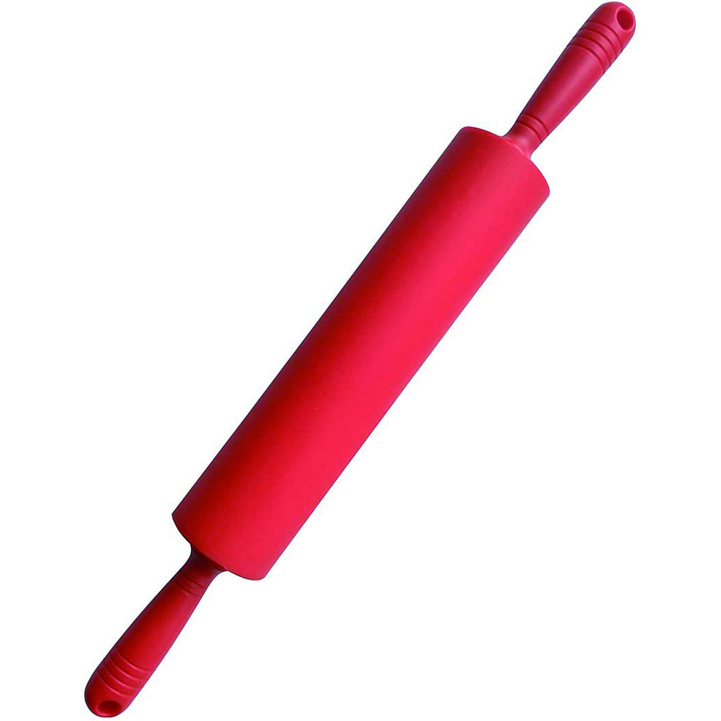 Daily Bake Silicone Rolling Pin 49x6cm dia Red