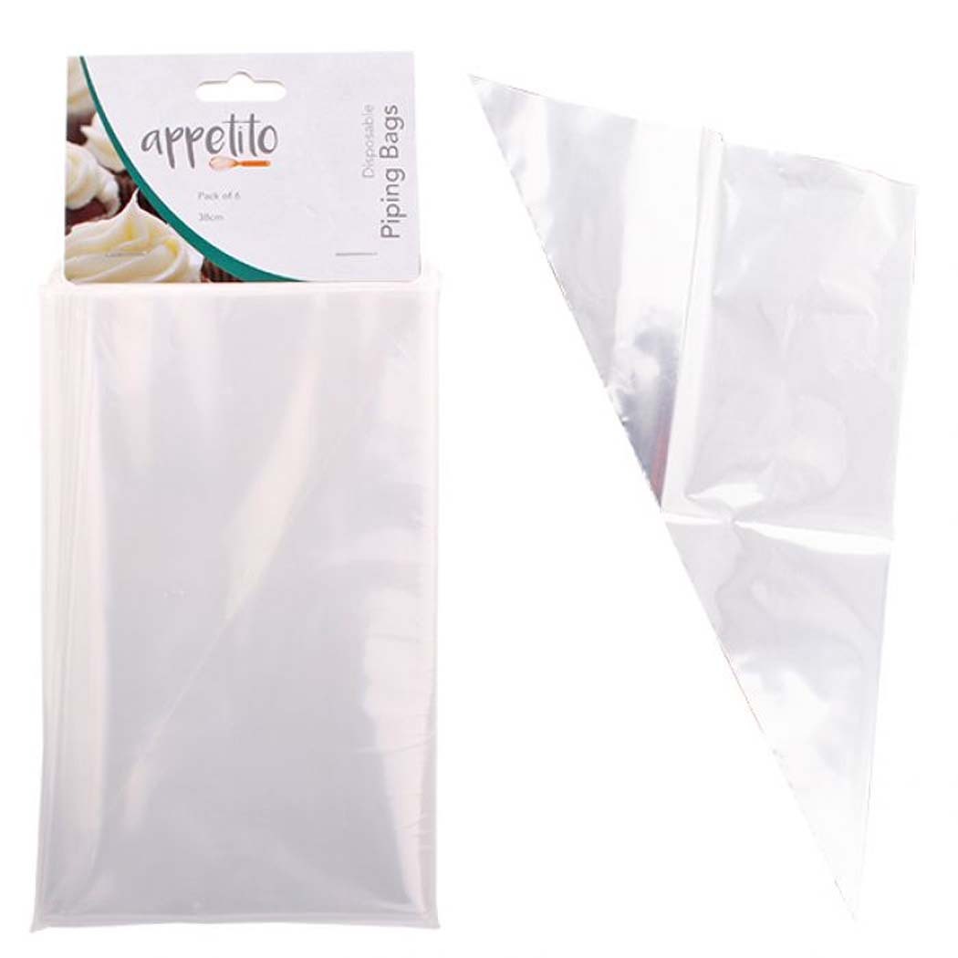 Appetito 38cm Disposable Piping Bags Pack 6 