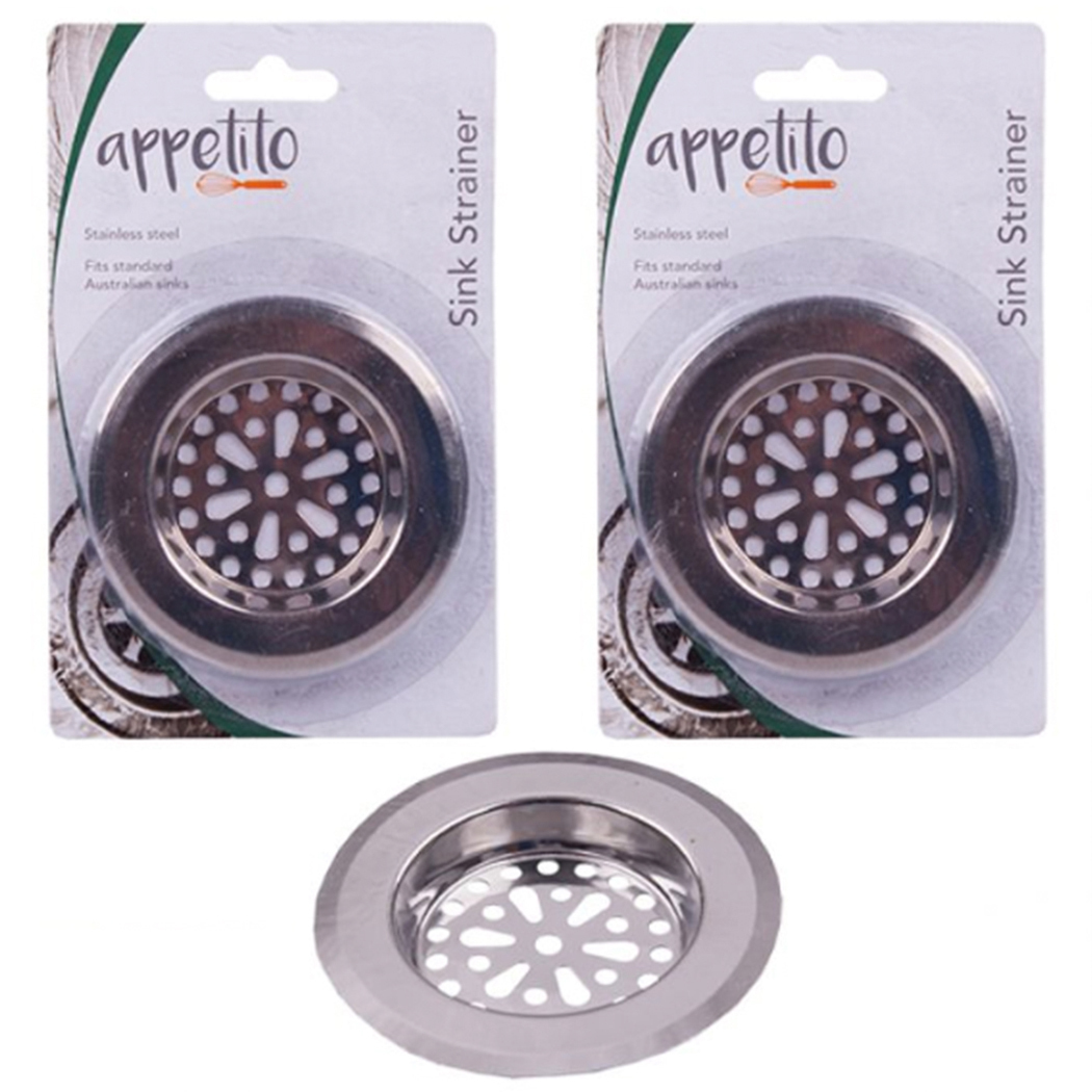 2 Pack Appetito Stainless Steel Sink Strainer