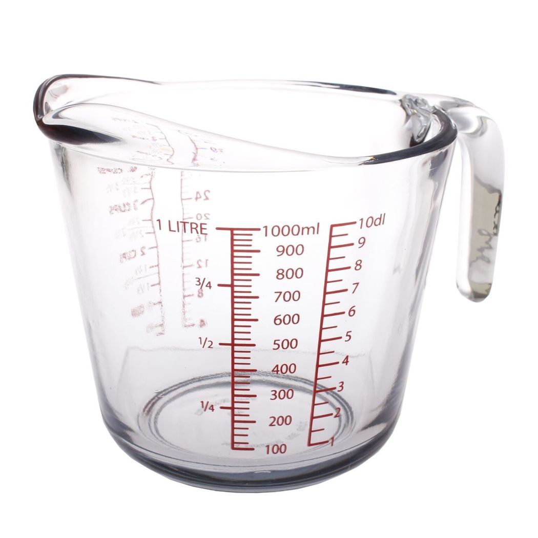 Kitchen Classics Glass 1 Liter Measure Jug 4 Cup