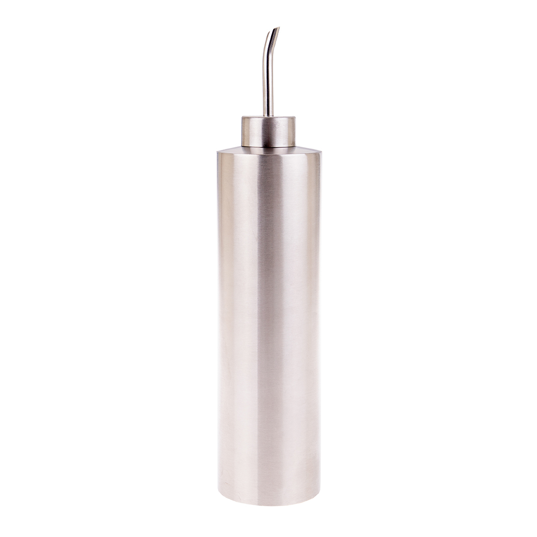 Appetito 500ml Stainless Steel Cylinder Satin Oil Dispenser Can  