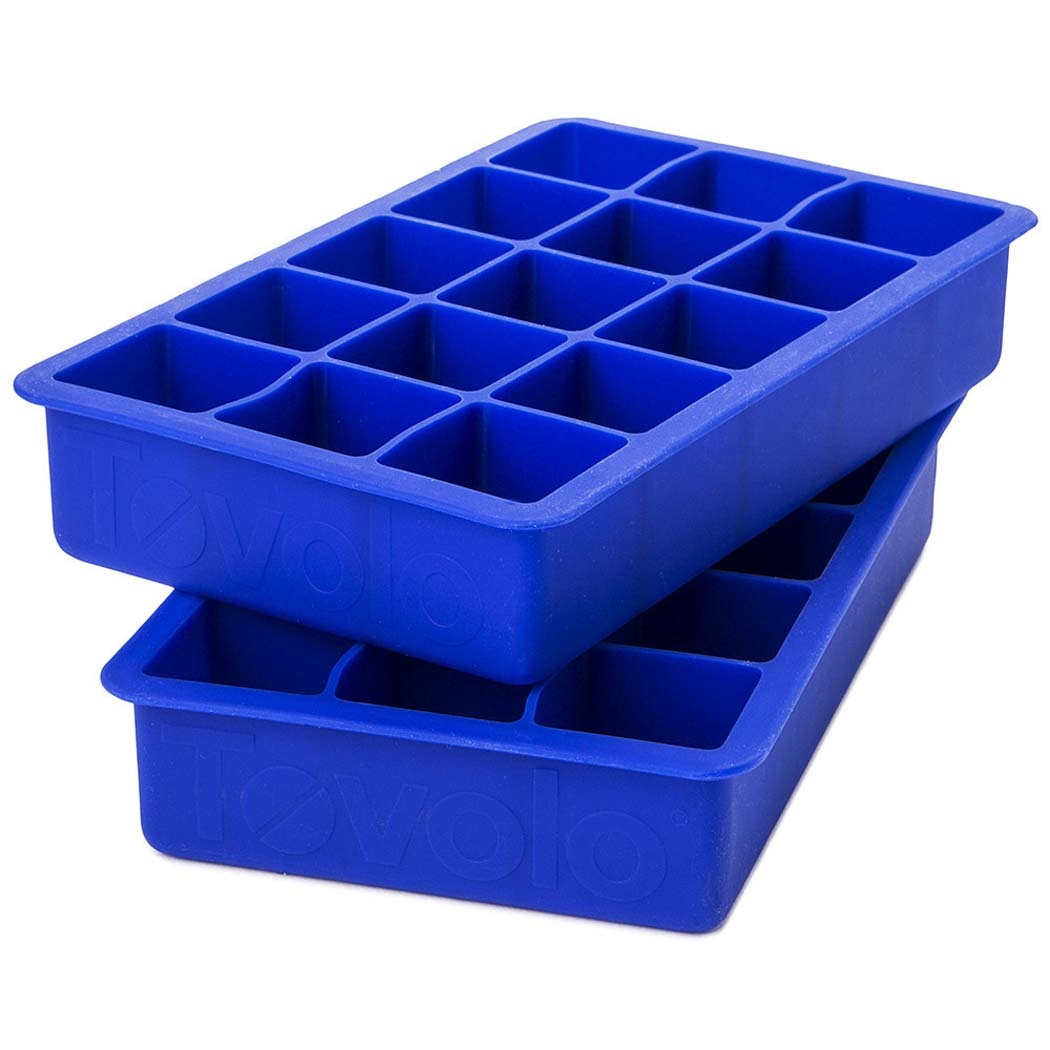 Tovolo Set of 2 Perfect Cube Ice Tray Blue