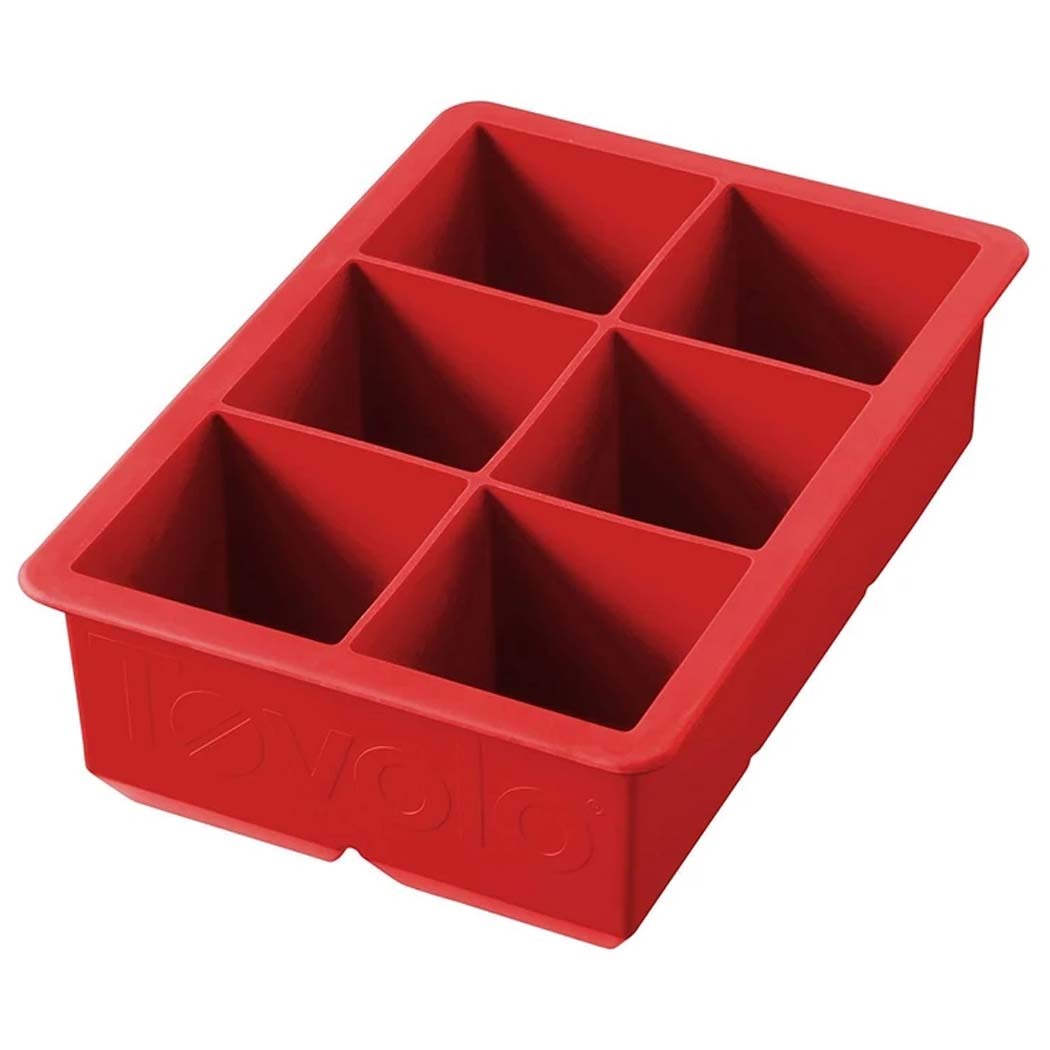 Tovolo King Cube Ice Tray Apple Red