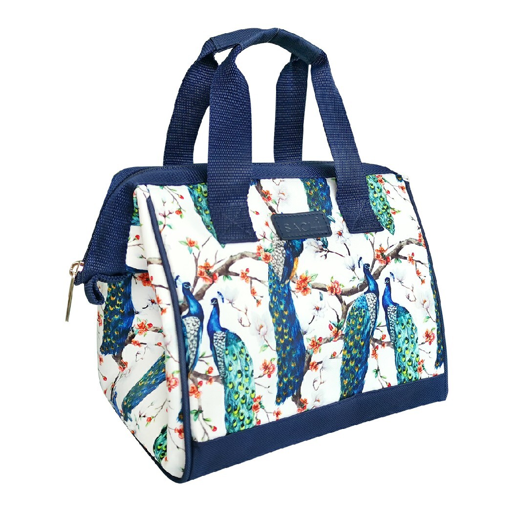 Sachi Insulated Lunch Bag Peacocks