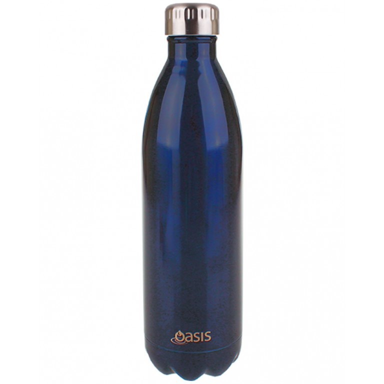 Oasis 1L Stainless Steel Double Wall Insulated Drink Bottle Navy