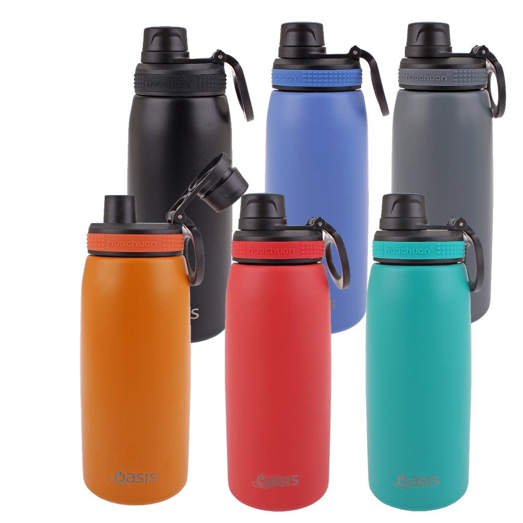 Personalised Water Bottle Stainless Steel Sports Bottle 500ml Screw on Lid