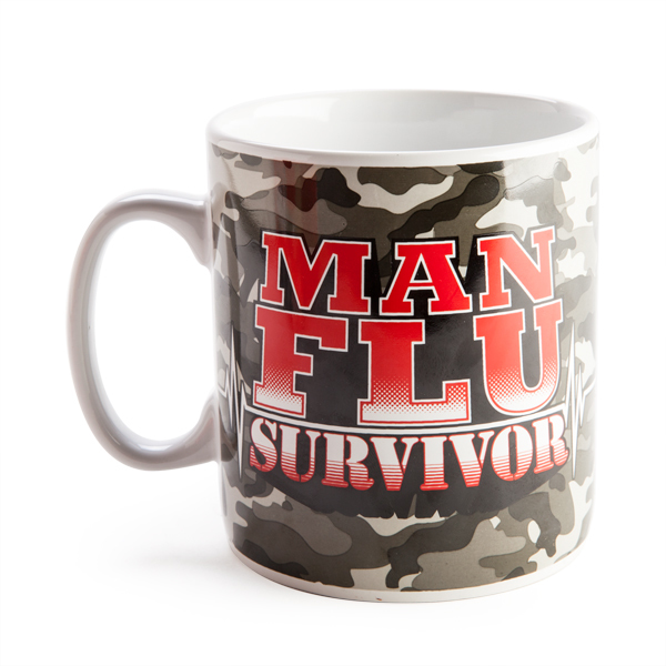Giant Coffee Mug Man Flu Survivor 
