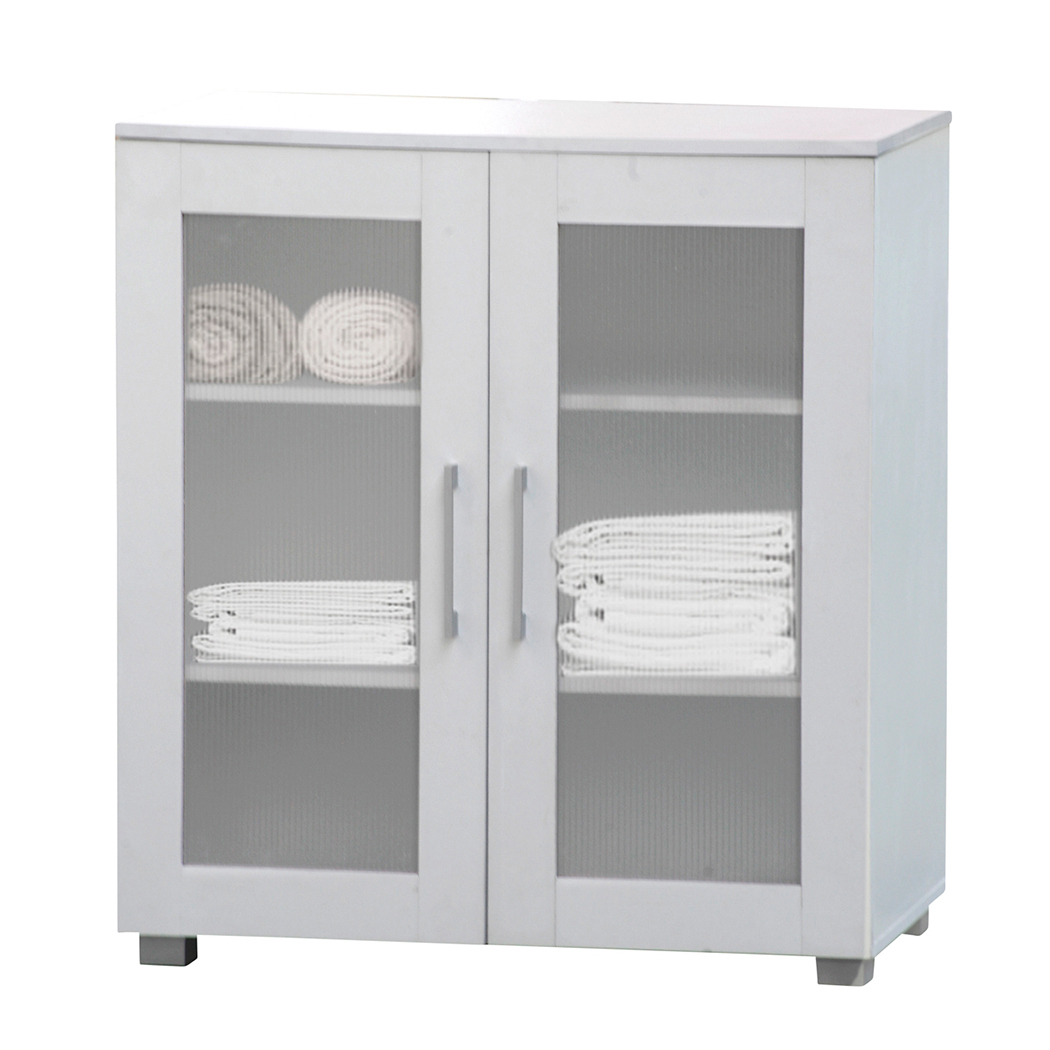 White Storage Cabinet - Double Door
