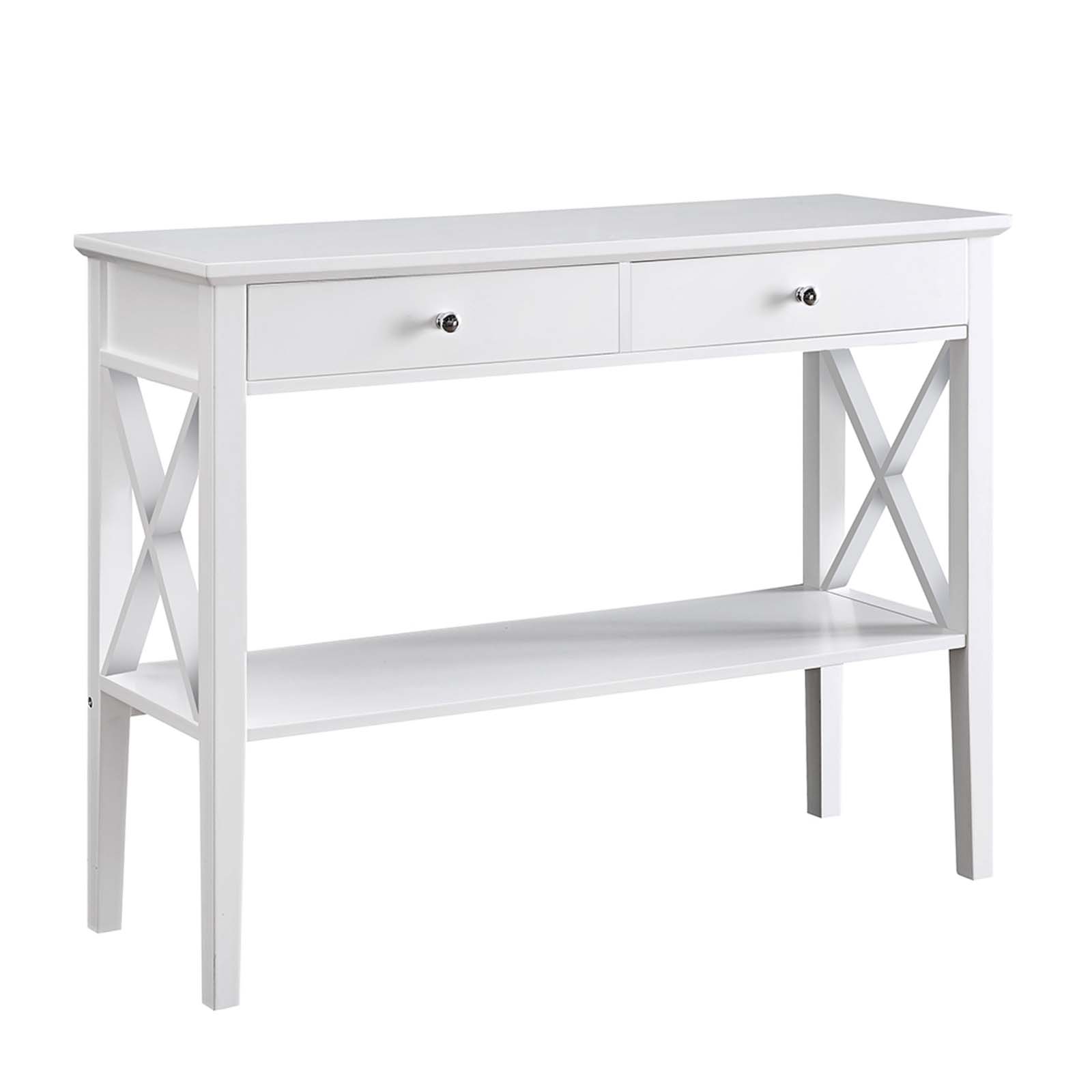 Long Island 2 Drawer Console Table - White