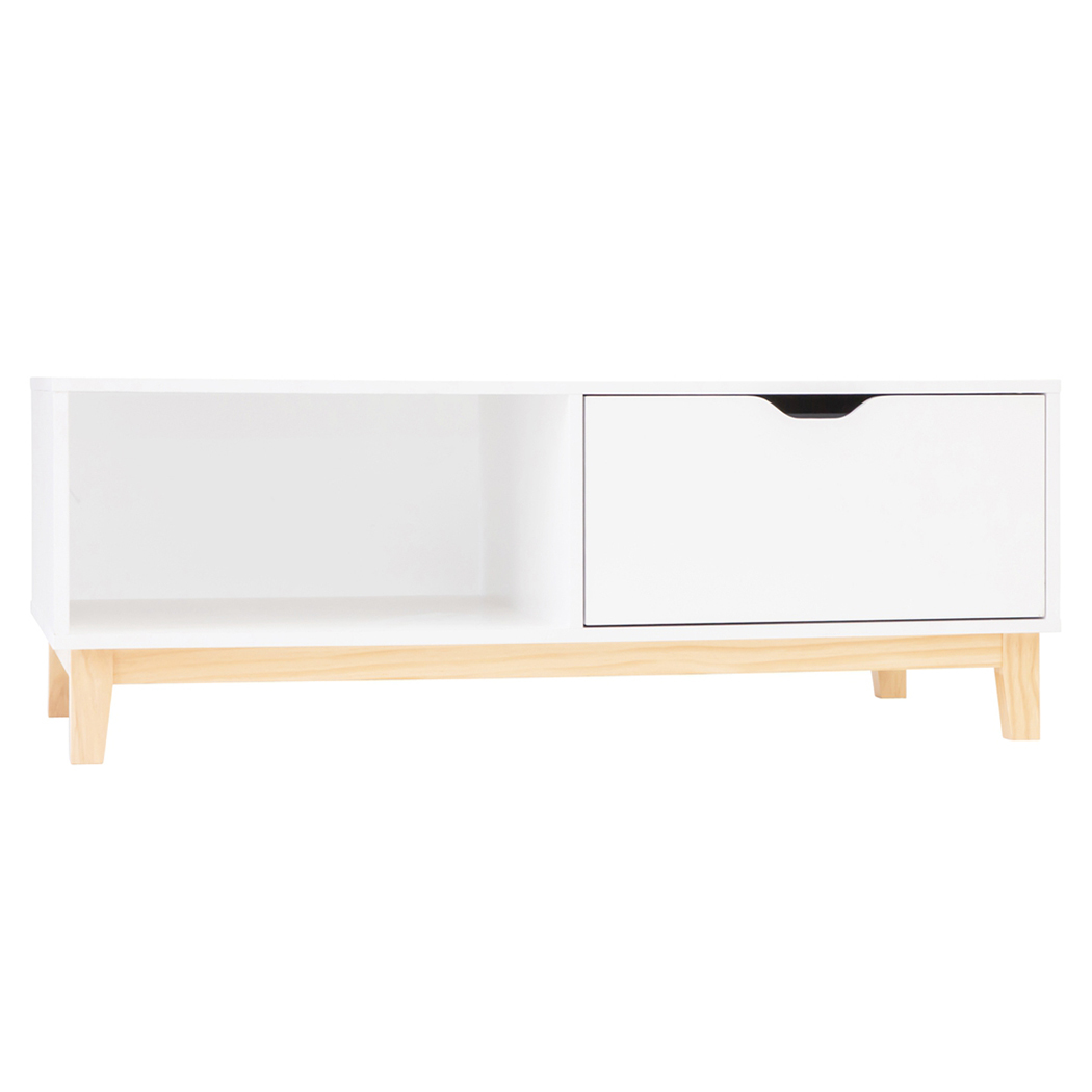 Alma Scandi 1 Drawer 1 Shelf Coffee Table