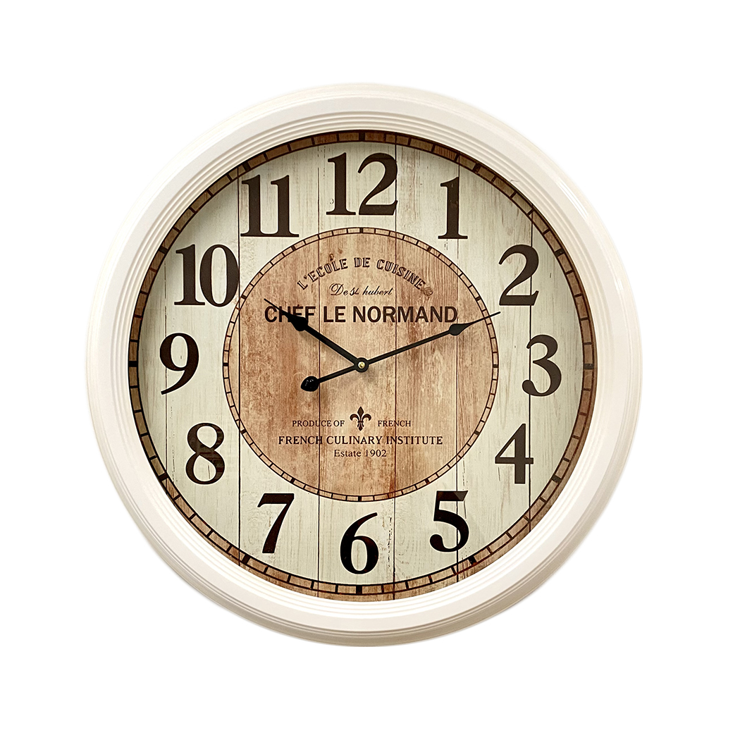 Antique Metal Frame Wall Clock 62cm