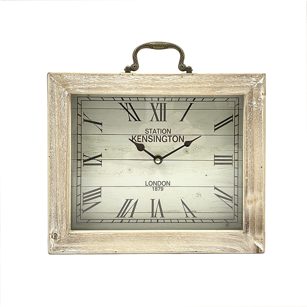 Classical Wooden Square Table Clock 30cm