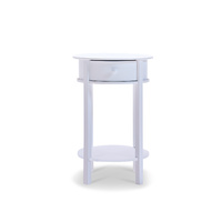 Franco Round Side Table White 