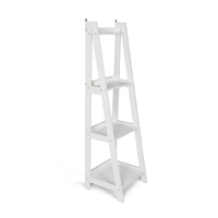 Hawaii 4 Tier Display Ladder Shelf Rack White
