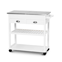 Eames Kitchen Island Trolley Cart White