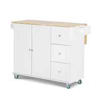 Elwood Rolling Kitchen Trolley With Dropleaf Top