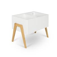 Eva Kids Storage Bin with 2 Compartment White