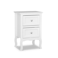 Franco 2 Drawers Bedside Table White