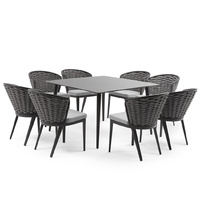 Austin Outdoor 8 Seater Dining Table Set 