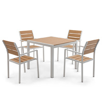 Acacia 4 Seater Outdoor Dining Table Set Natural