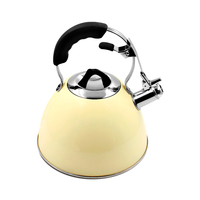 Aquatic Stainless Steel Whistling Kettle 3L Cream