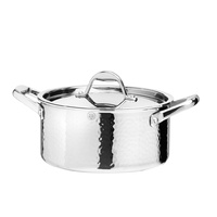 Stern Tri-ply Stainless Steel Casserole Pot with Lid 22cm