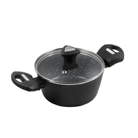 Marburg Non-stick Casserole 16cm Black