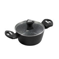 Marburg Forged Casserole 16cm With Lid Marble Non-Stick Coating