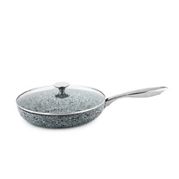 Non-stick Frypan with Lid 30cm Grey