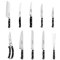 Premium 10pc Kitchen Knife Set Stainless Steel Knives
