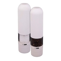 Prospice Linear Salt and Pepper Mill Set 20.5cm White