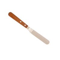 Stainless Steel Offset Palette Knife 11cm Blade Wood Handle 