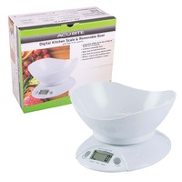 Acurite Digital Kitchen Scale w/ Bowl 1g/5kg White