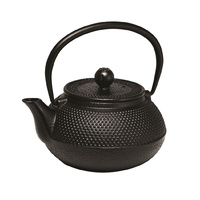 Teaology Cast Iron Teapot 500ml Fine Hobnail Black