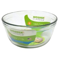Kitchen Classics  1.5 Liter Glass Mixing Bowl