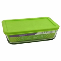 Kitchen Classics 6 Cup Rectangular Container w/ Green Lid  1.4 Liter