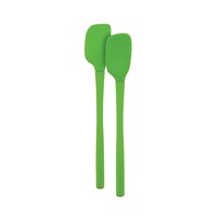 Tovolo Set of 2 Flex-Core All Silicone Mini Spatula Spoonula Spring Green