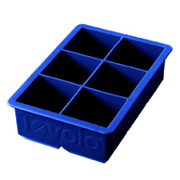 Tovolo King Cube Ice Tray Blue