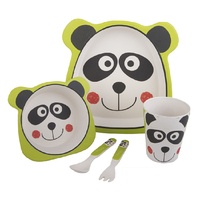 Bambeco Bamboo 5 Pce Kid's Meal Set Panda