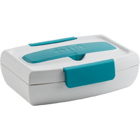Trudeau Food To Go Lunch Box Tropical Blue