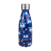 Oasis 350ml Stainless Steel Double Wall Insulated Drink Bottle Blue Heeler