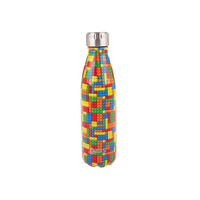 Oasis 350ml Stainless Steel Double Wall Insulated Drink Bottle Bricks 