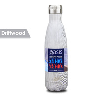 Oasis 500ml Stainless Steel Double Wall Insulated  Drink Bottle Driftwood