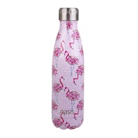 Oasis 500ml Stainless Steel Double Wall Insulated Drink Bottle Flamingo