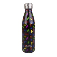 Oasis 500ml Stainless Steel Double Wall Insulated Drink Bottle Tetrimino