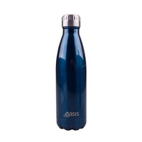 Oasis Stainless Steel Double Wall Insulated Drink Bottle 500ml Navy