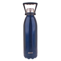 Oasis 1.5L Stainless Steel Double Wall Drink Bottle w/ Handle Navy