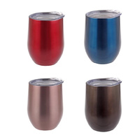 Oasis 330ml Stainless Steel Double Wall Wine Tumbler Set